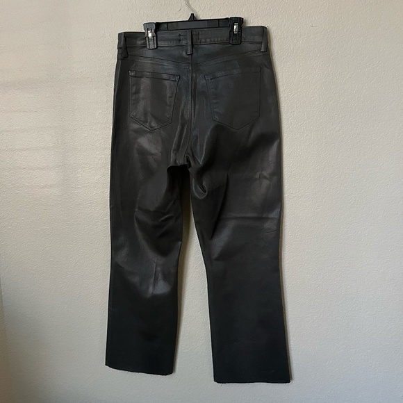 NWT L'AGENCE | Kendra Coated Cropped Flare Jean in DARK SHADOW COATED | 27 & 29 - Picture 14 of 16